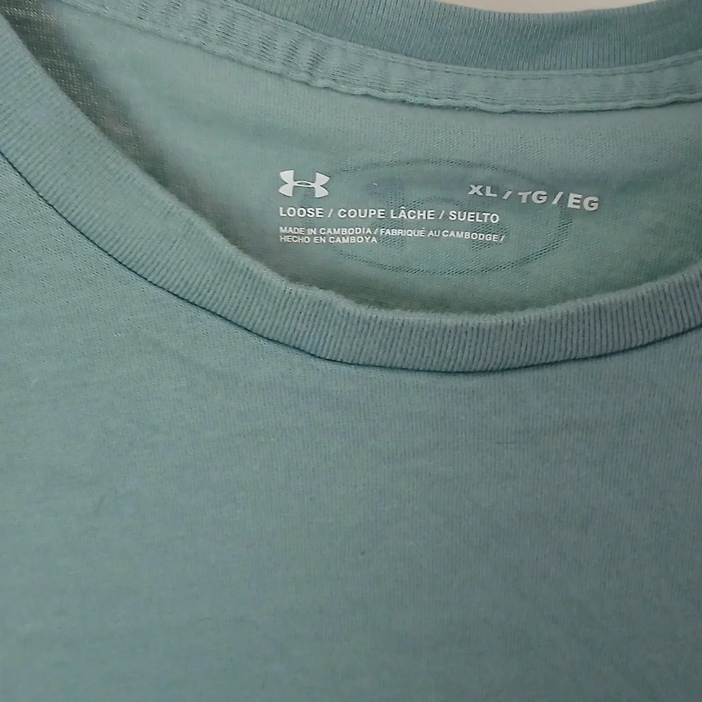 Under Armour Blue T-Shirt Womens - Picture 2 of 3
